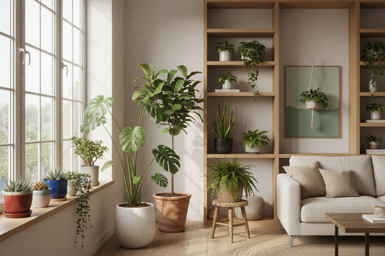 image of potted plants at home 